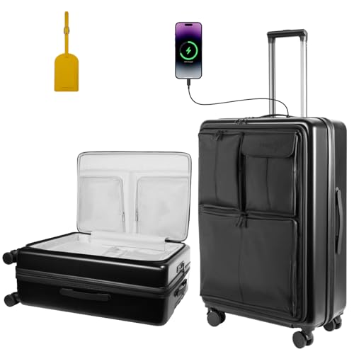 20 Inch Expandable Softside Suitcase with USB Port & TSA Lock Z7010