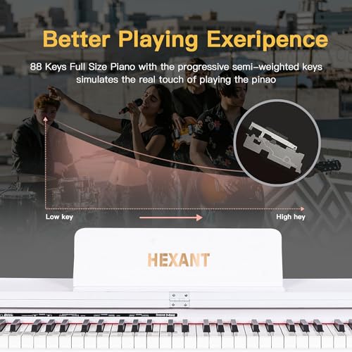 88-Key Weighted Digital Keyboard Piano with 3-Pedal M682018
