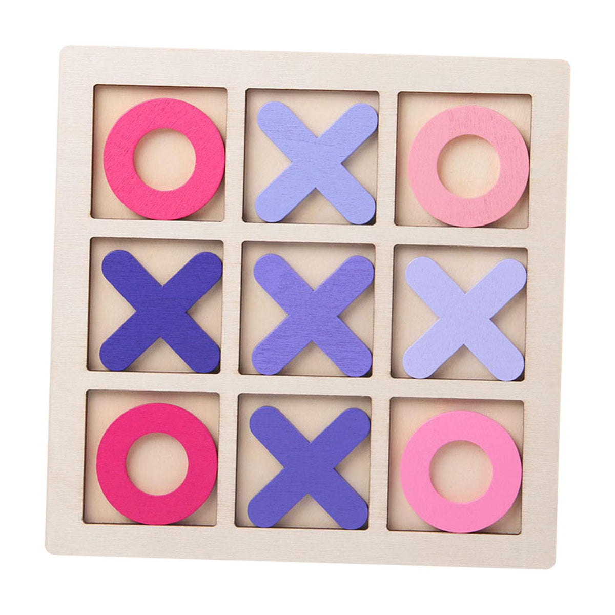 Pink Tic Tac Toe Board Puzzle Game B510902