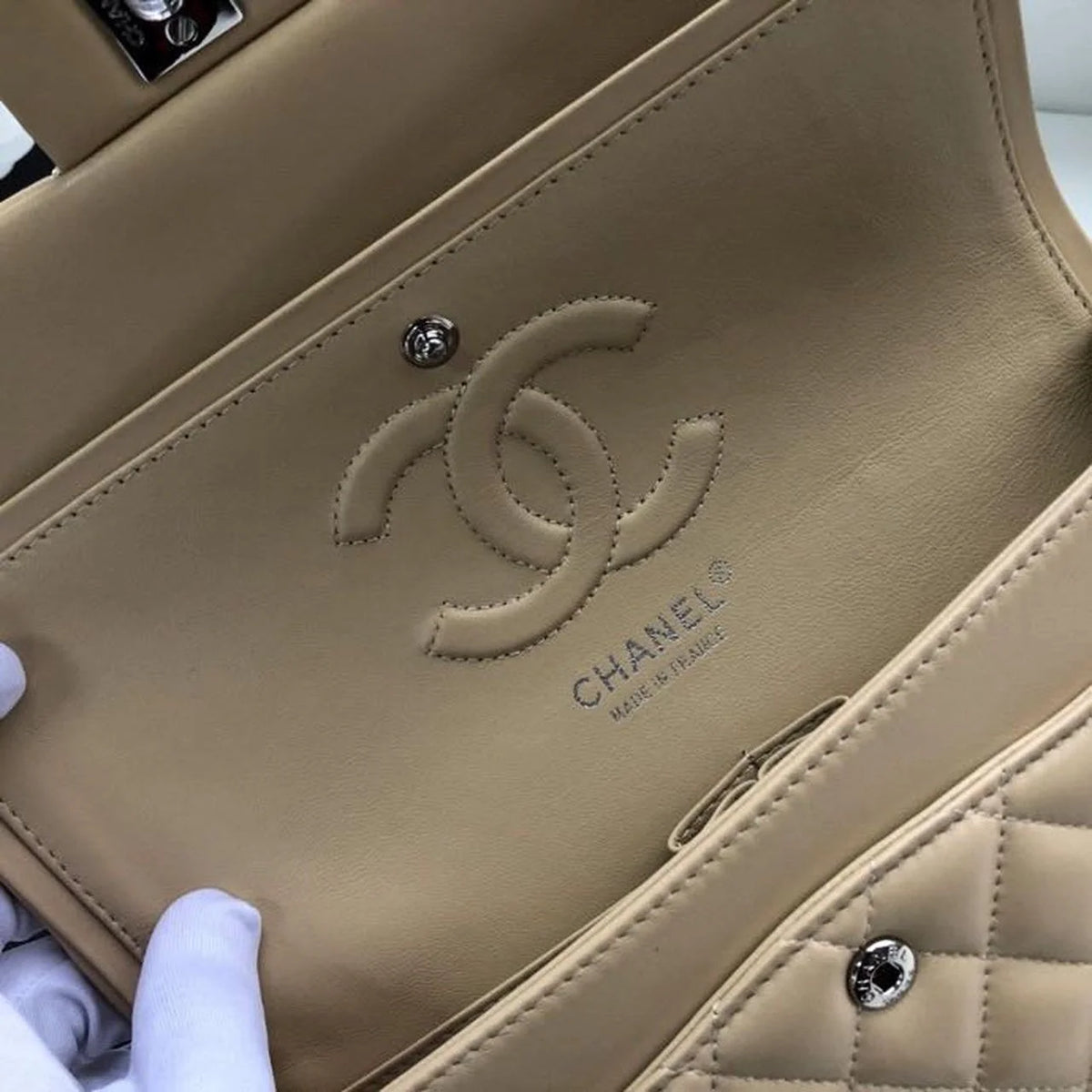 Beige Shoulder and Crossbody Handbag L191
