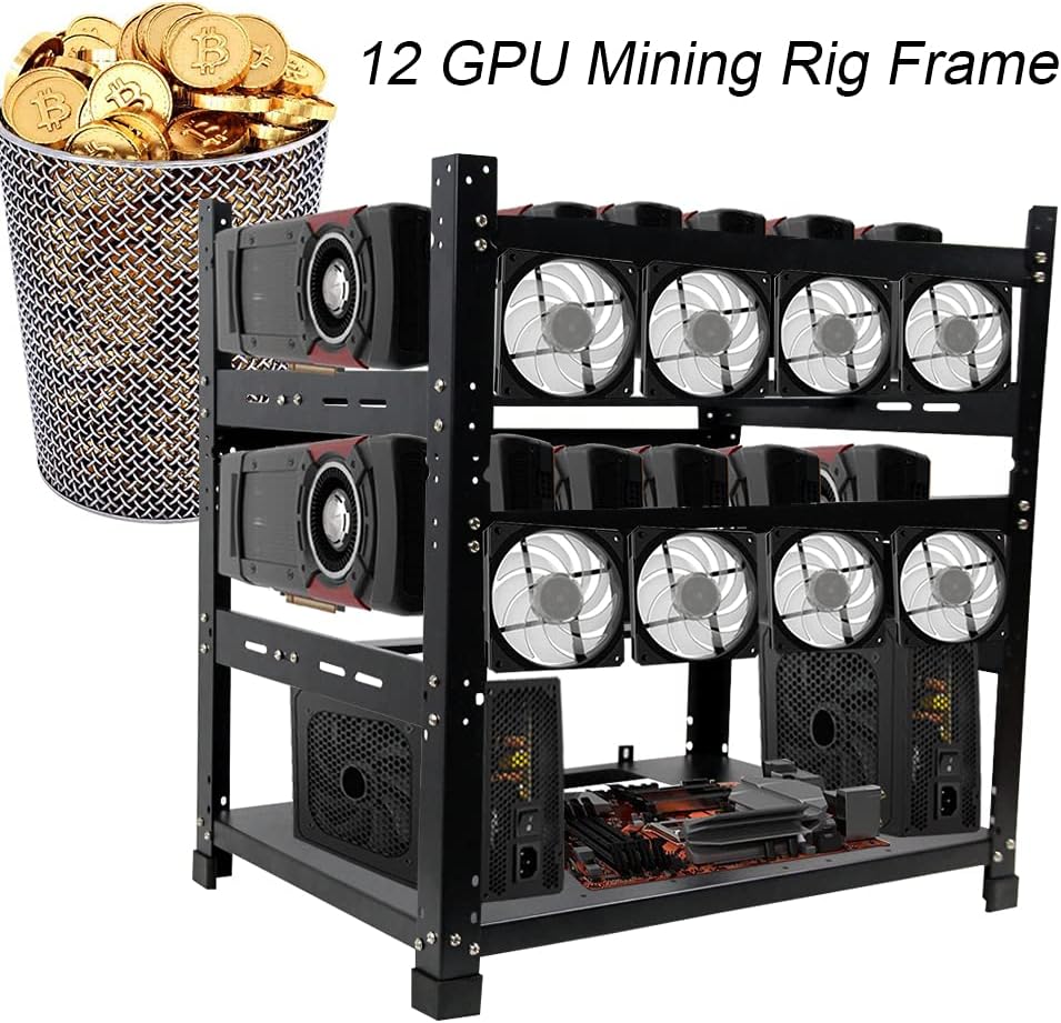 3 Layers Open Mining Frame for 12 GPU Server Rack S72057
