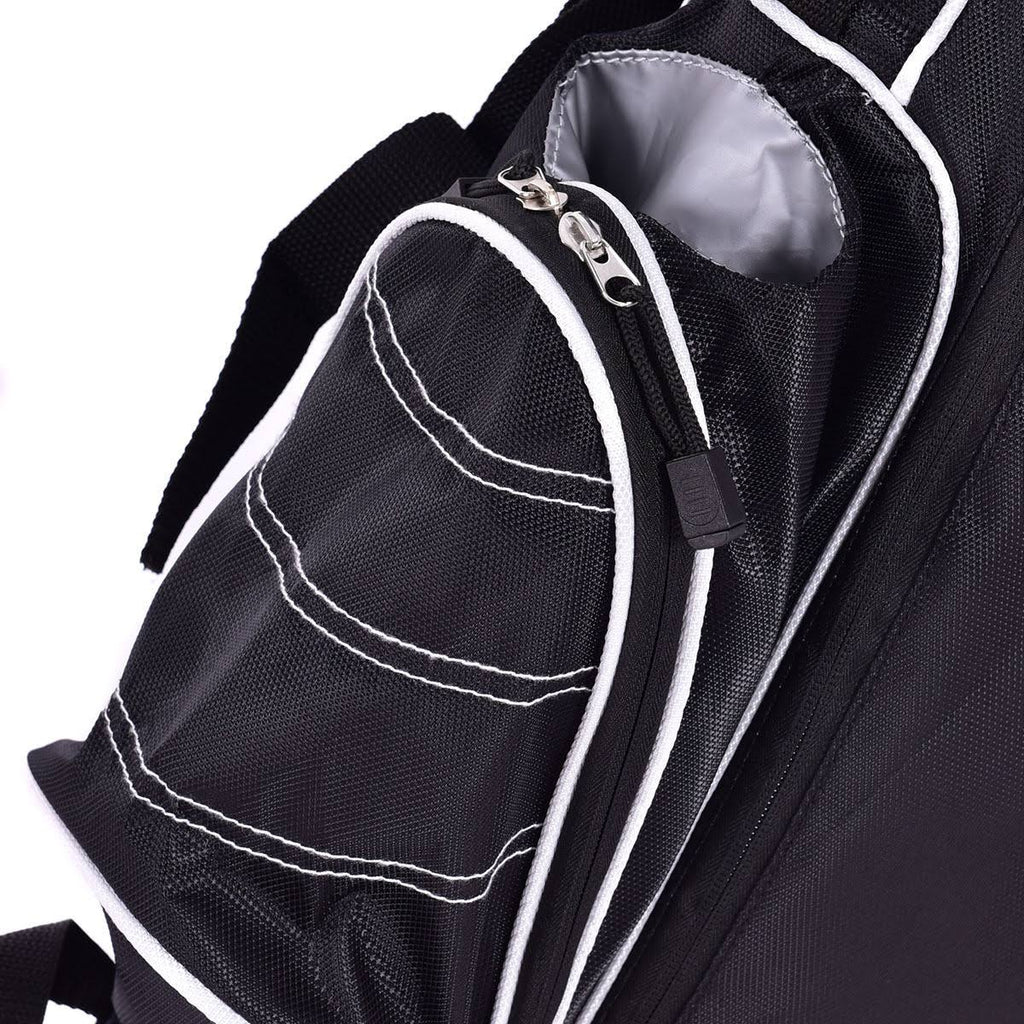 Black Golf Stand Cart Bag with 4 Way Divider B456
