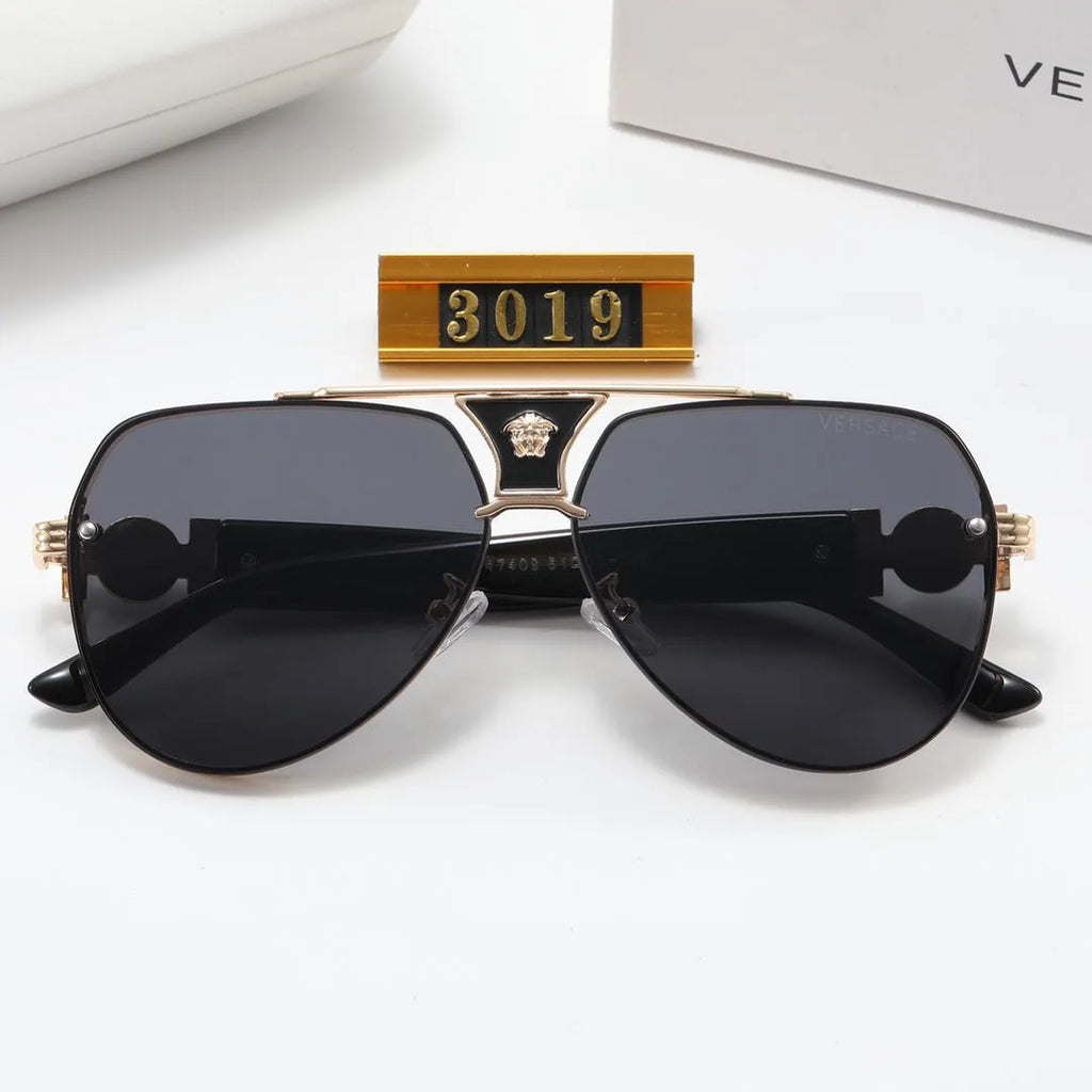 Oval Double Bridge Polarized Sunglasses B203945