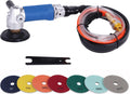 4" Pneumatic Wet Polisher Grinder with 7 Pieces Polishing Pads T557563