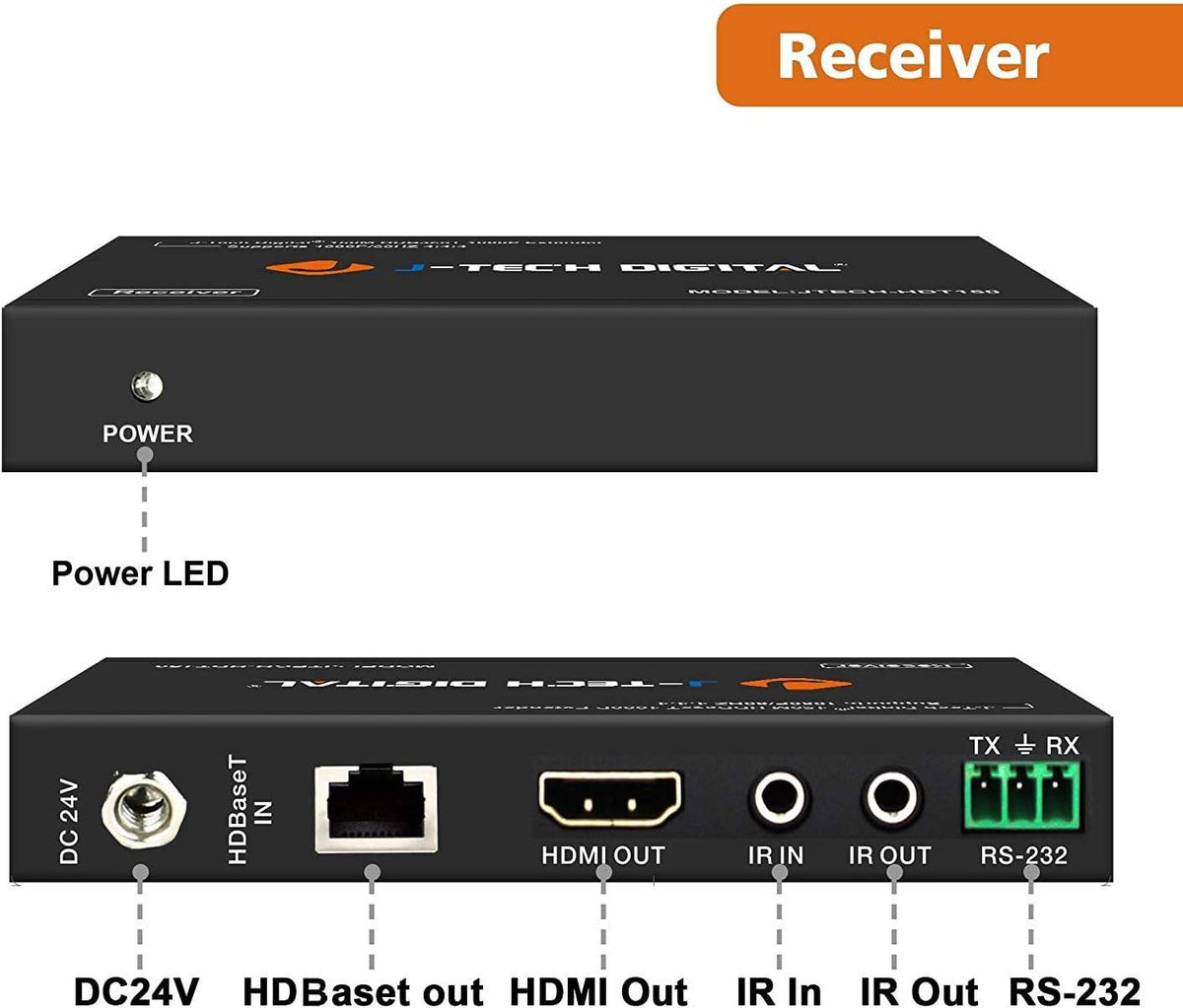 HDMI Extender Over Cat6 150m/492ft HDBaseT 1080P Extender PoC C792530