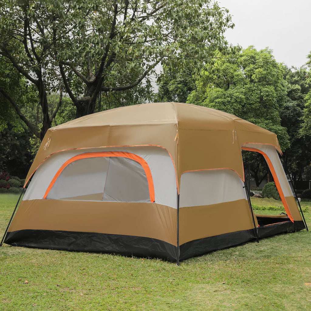 Extra Large 5-8 Person 2 Room 3 Door Waterproof Double Layer Tent R178