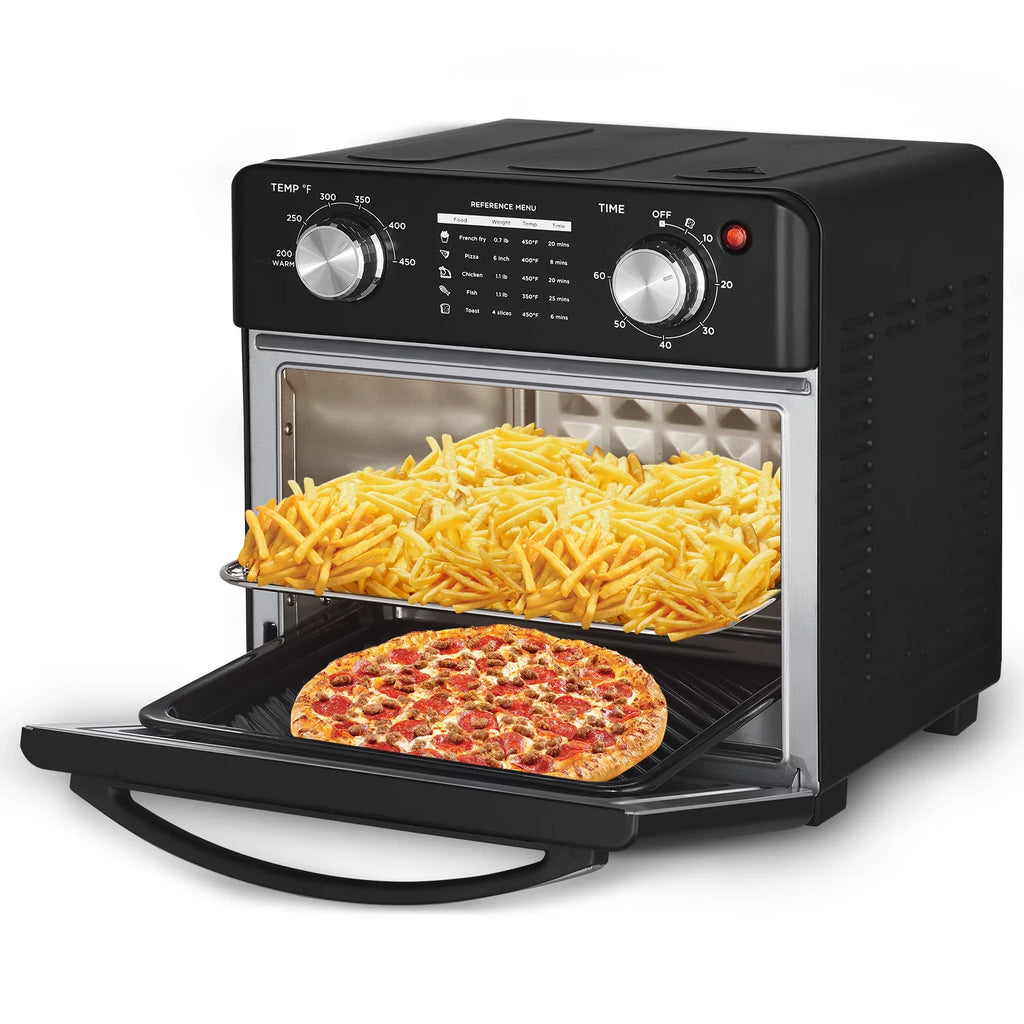 10QT Black Stainless Steel Air Fryer Toaster Oven Q740