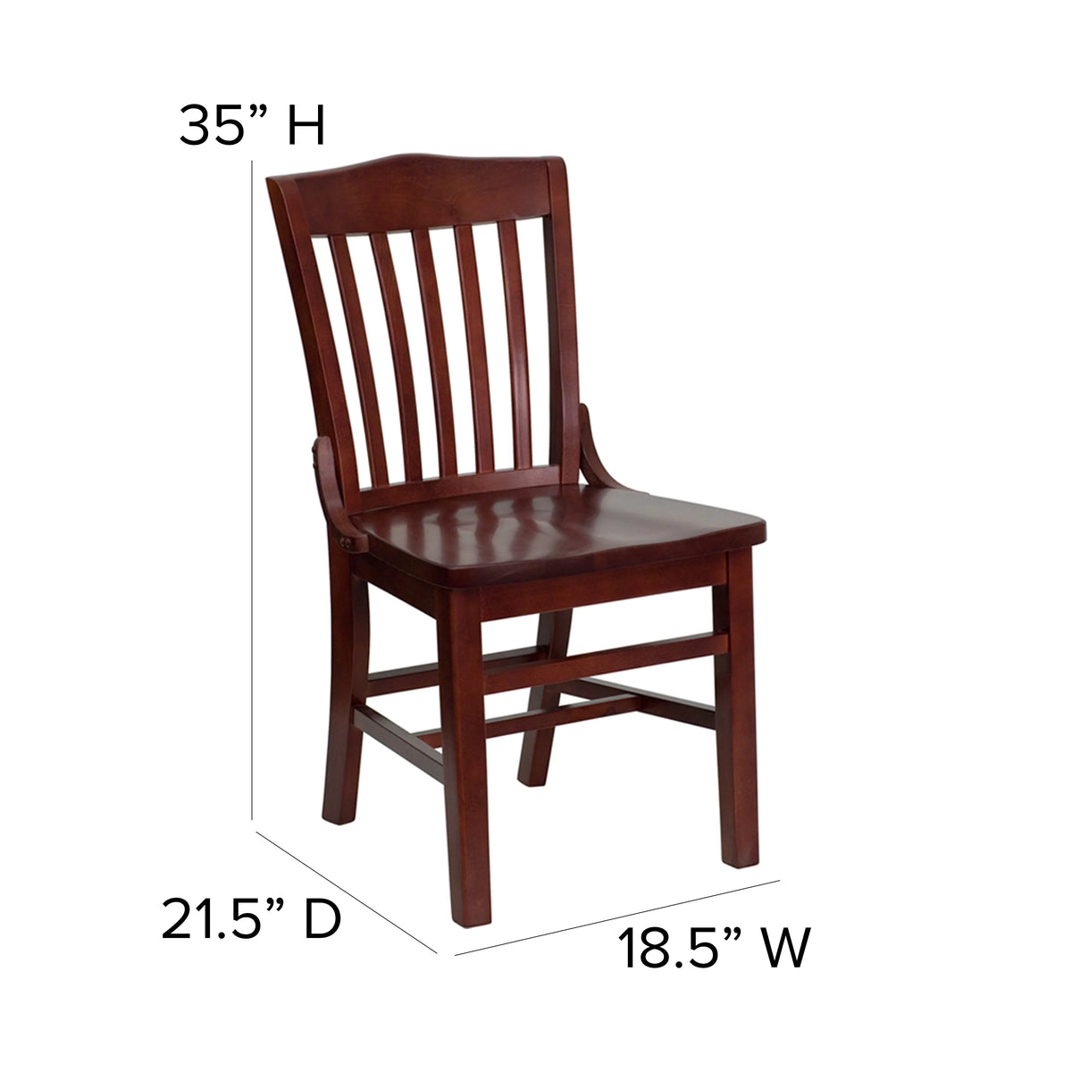 Mahogany Wood Chair S243