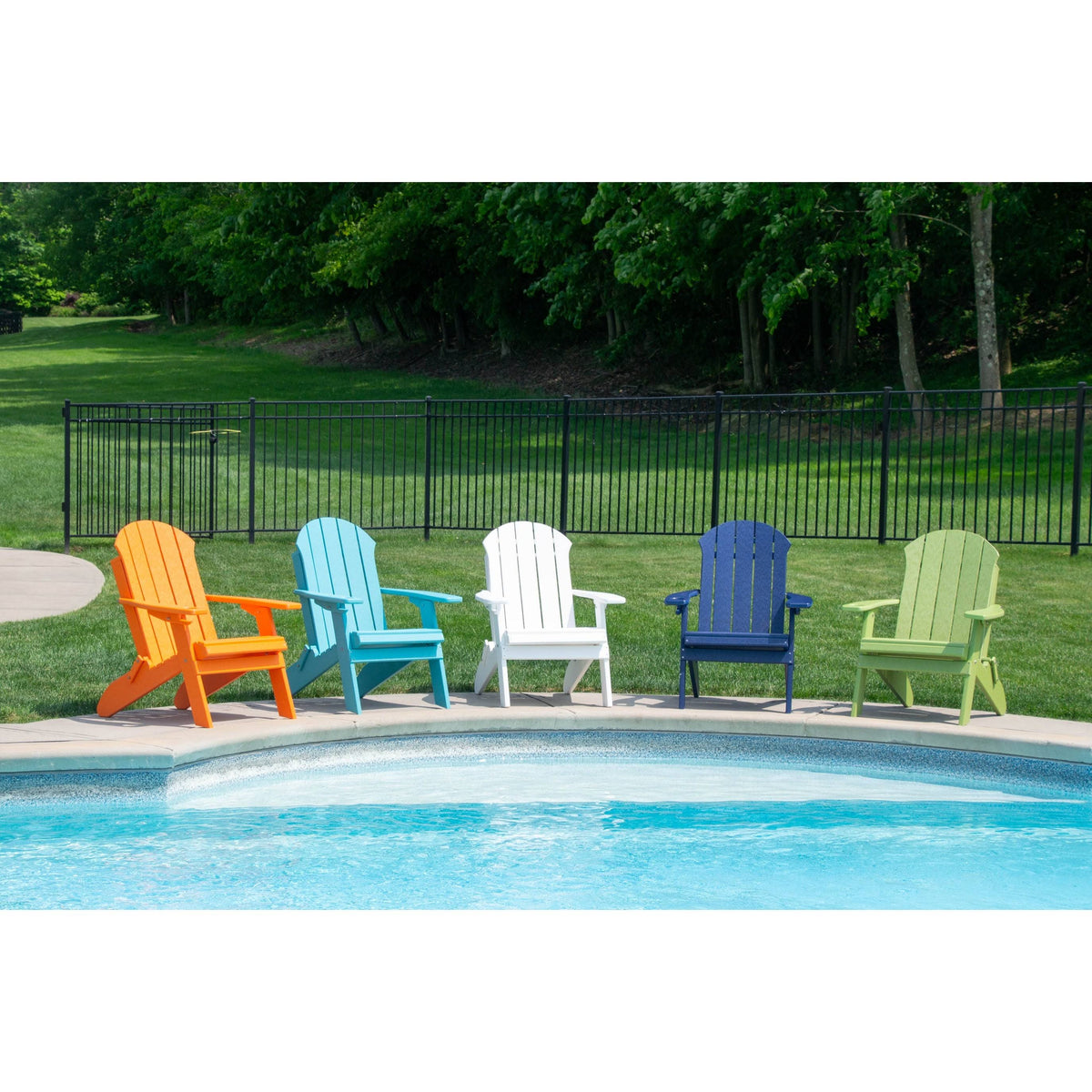 Weathered Wood Folding Adirondack Chair F56870