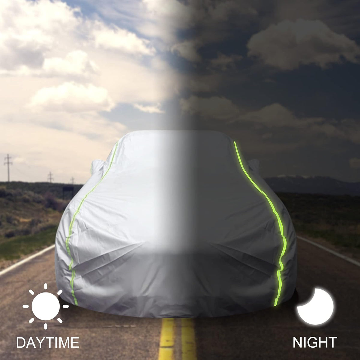 Waterproof 300D Oxford Full Exterior Truck Cover with Zipper D28249
