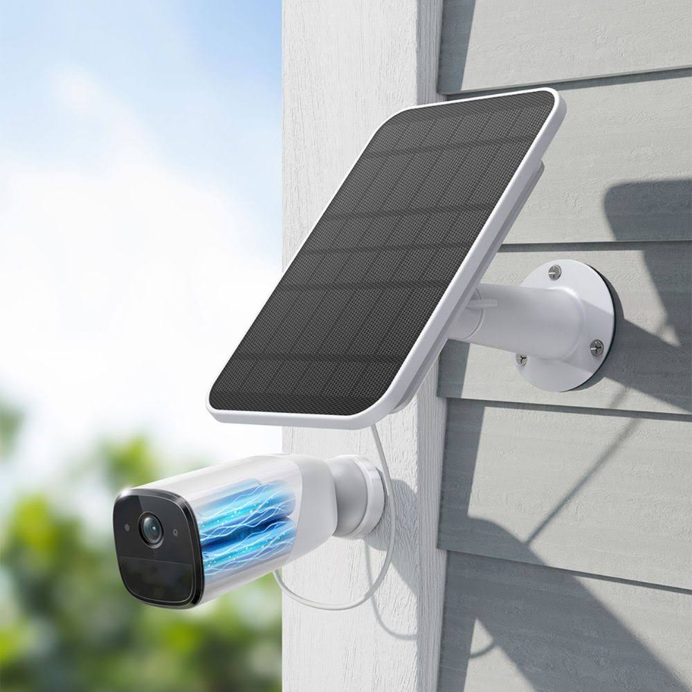 White Solar Panel for Wire-Free Cameras D2589