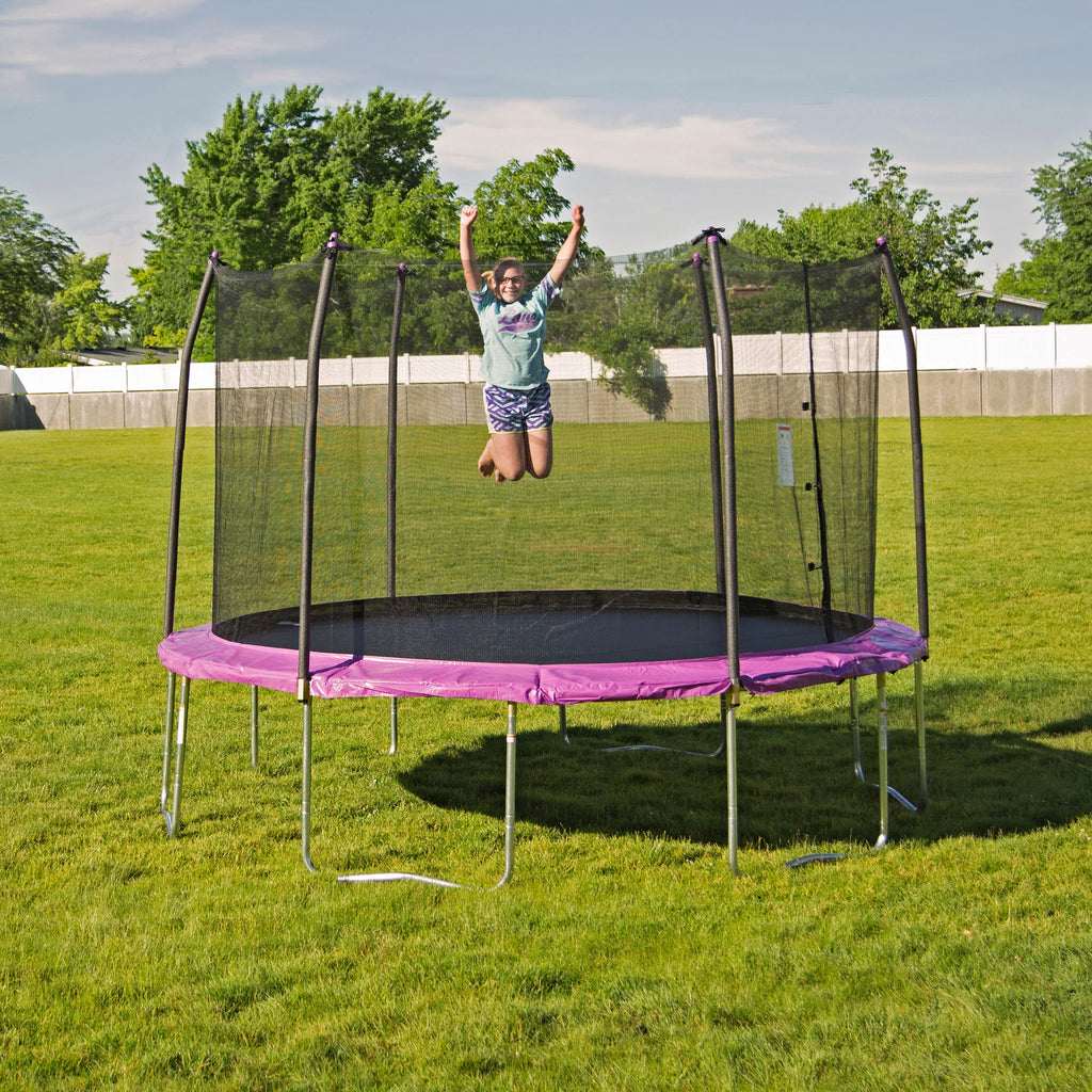 12' Blue Trampoline with Safety Enclosure V172