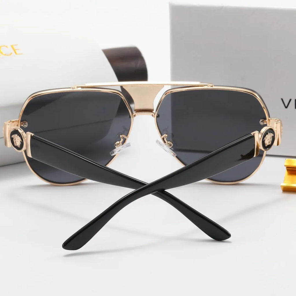 Oval Double Bridge Polarized Sunglasses B203945