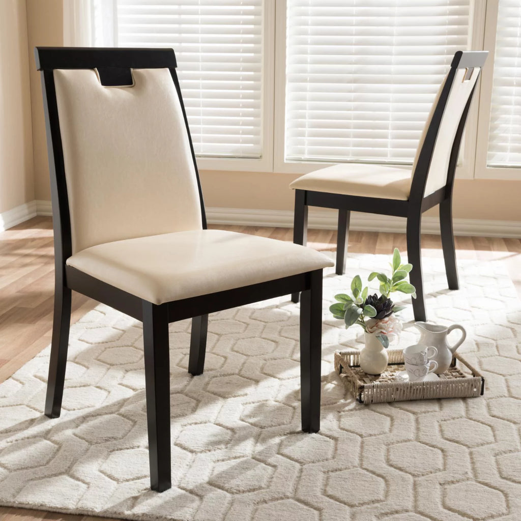 Faux Leather Dining Side Chair Set of 2 X760