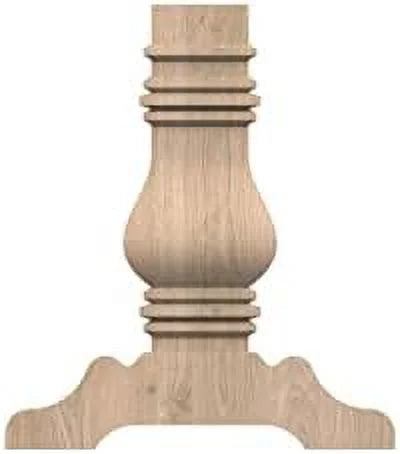 16 inch Wood Pedestal Base, Pack of Two Q424066