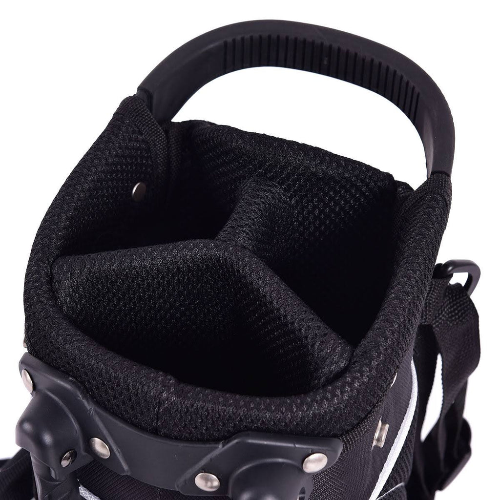 Black Golf Stand Cart Bag with 4 Way Divider B456