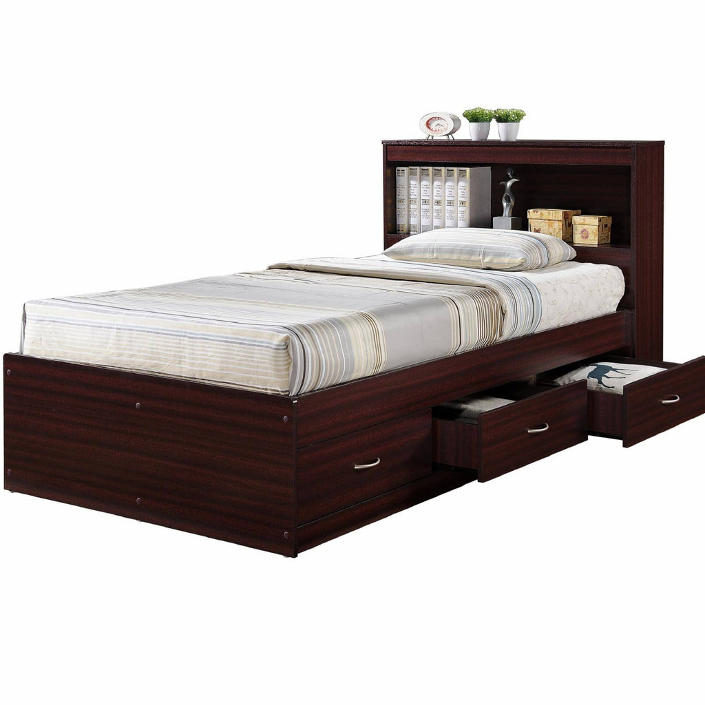 Twin-size Captain Bed with 3-Drawers and Headboard N46751