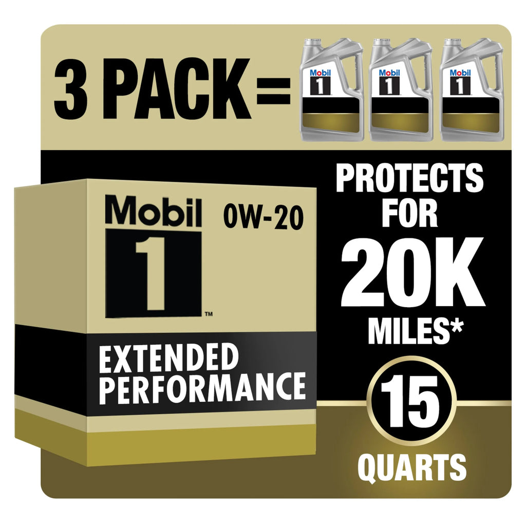 Full Synthetic Motor Oil 0W-20 5 Quart Pack of 3 S8782