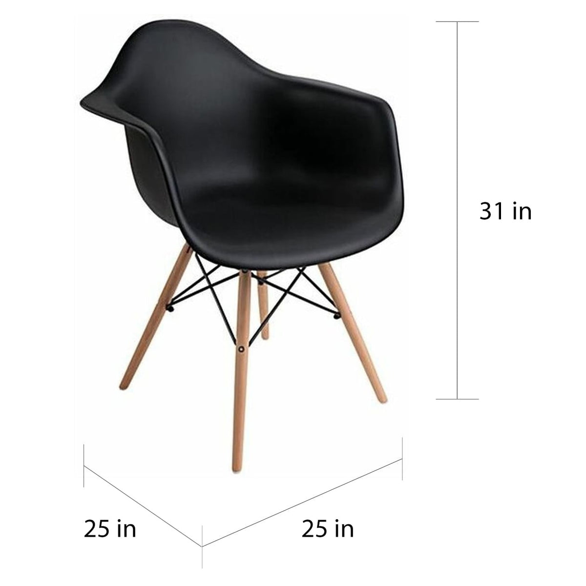 Grey Mid-Century Wood Dining Chair L3692
