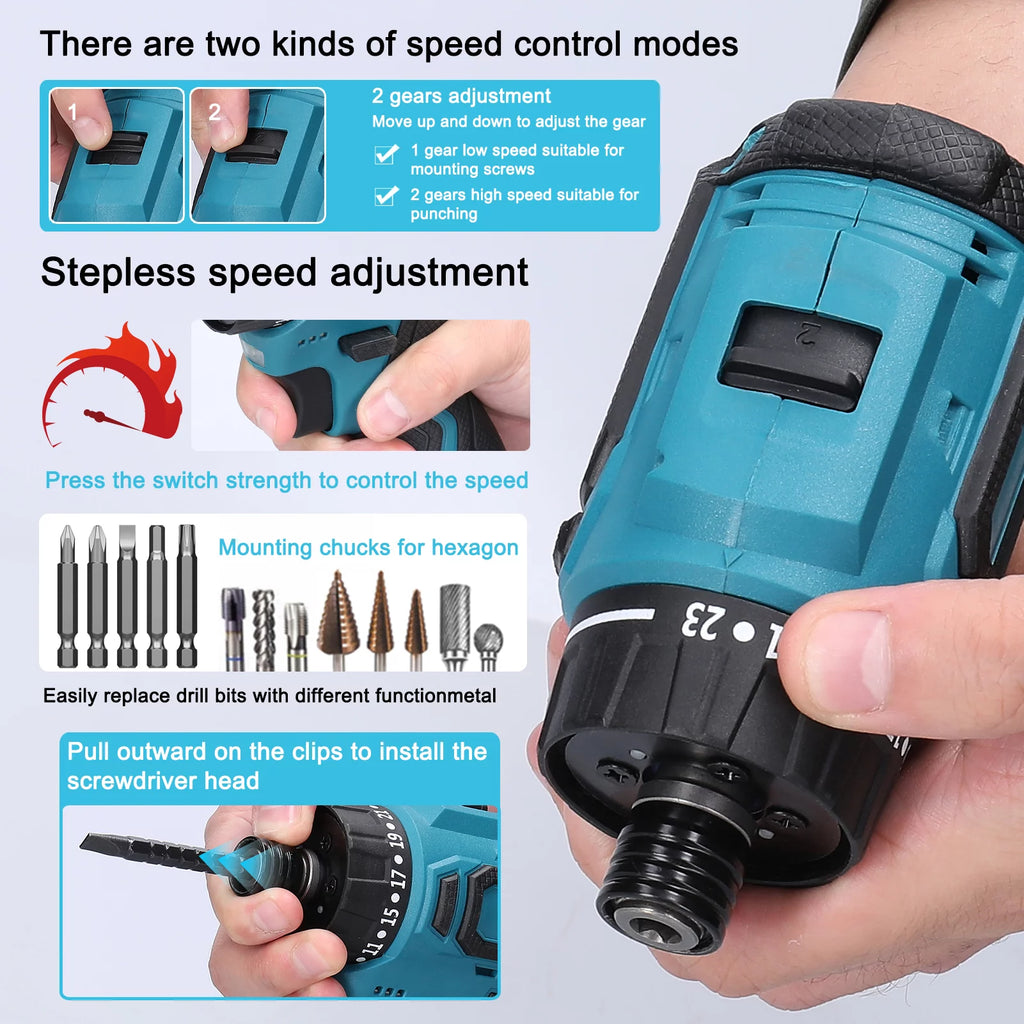 18V Brushless Motor Electric Screwdriver G5984