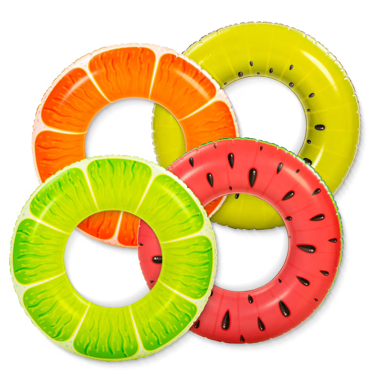 4 Pcs Inflatable Fruit Pool Floats M183529