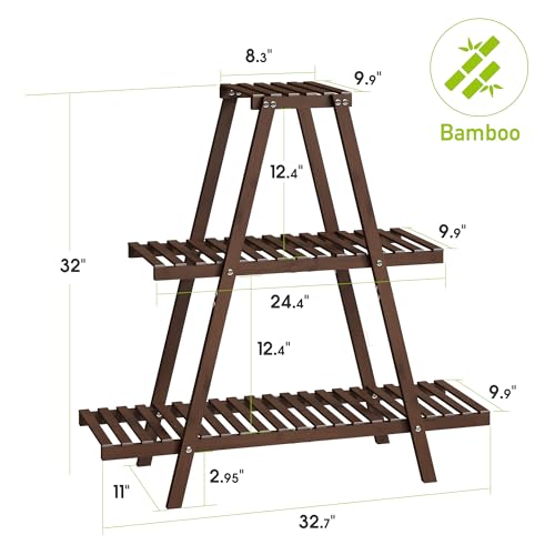 Bamboo 3 Tier Plant Stand P630775