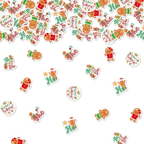 200Pcs Red Green Gingerbread Man Confetti G8729