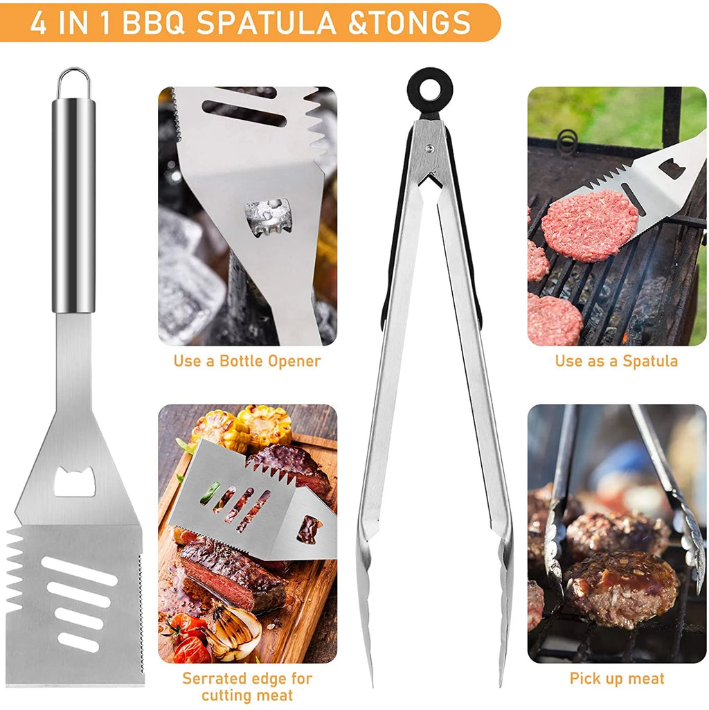 41Pcs Stainless Steel BBQ Grill Tool Set with Storage Bag R48650