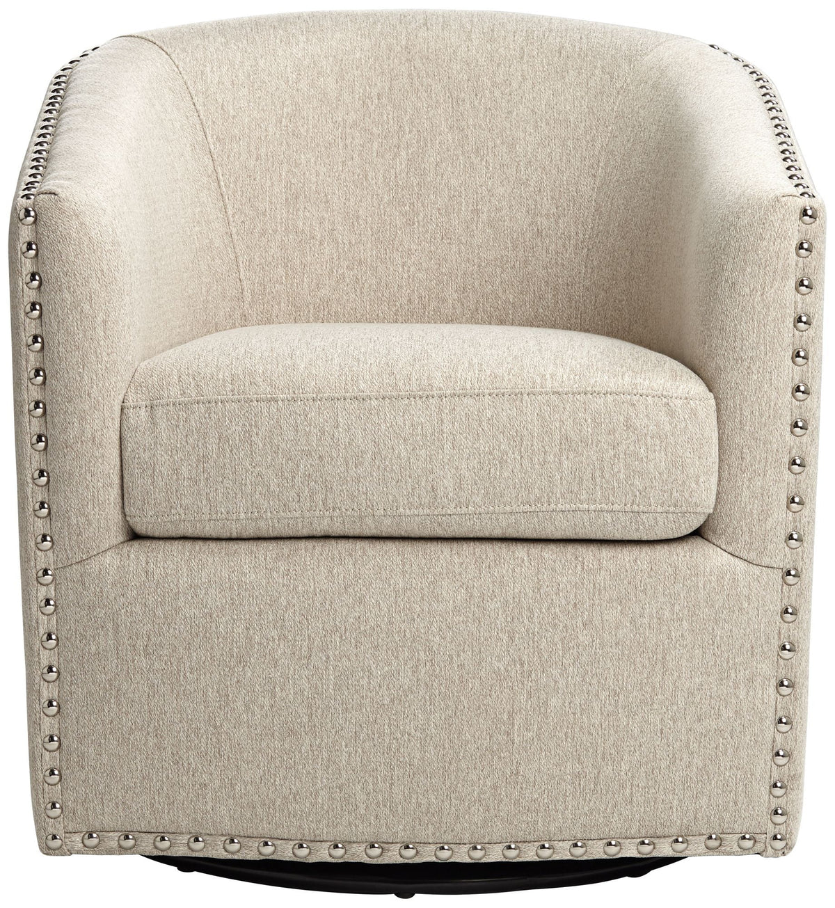 Oatmeal Swivel Accent Chair C6117