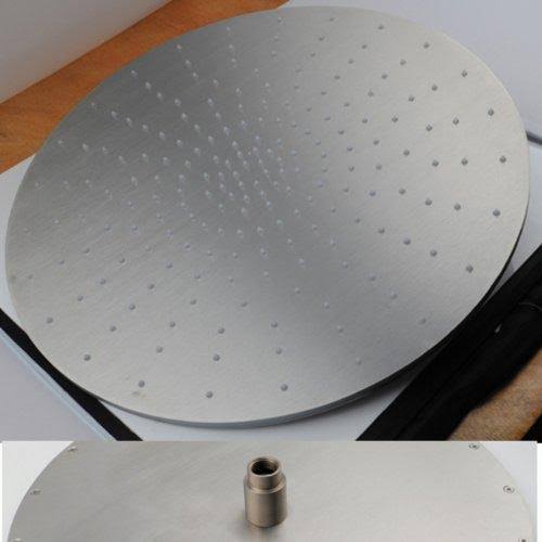 Brushed Nickel 20 inch Ceiling Mount Rainfall LED Shower Head X61855