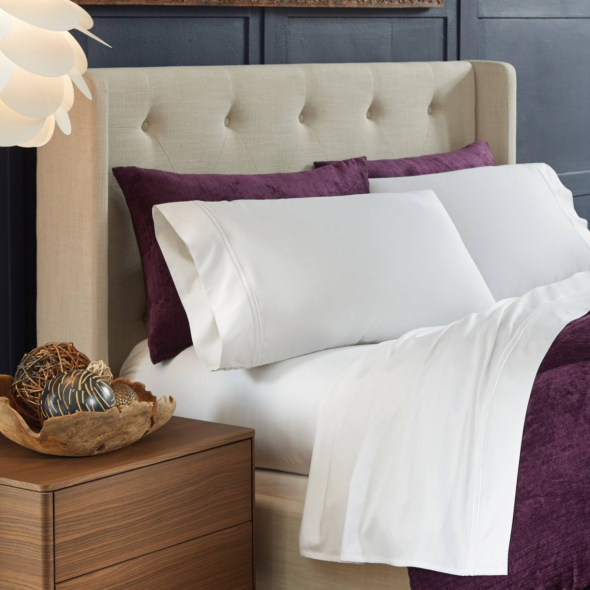 Grey Twin Rayon from Bamboo Sheet Set L27039
