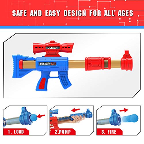 Shooting Game Toy with 2pk Air Guns, Target & 24 Foam Balls W912352