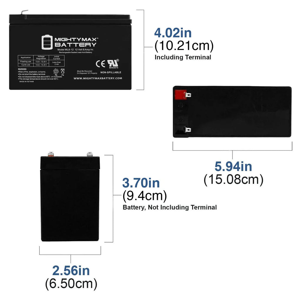 12V 8Ah Battery V1797