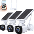 1080P Wireless Solar Security Camera System with Base Station & 3 Cameras J59930