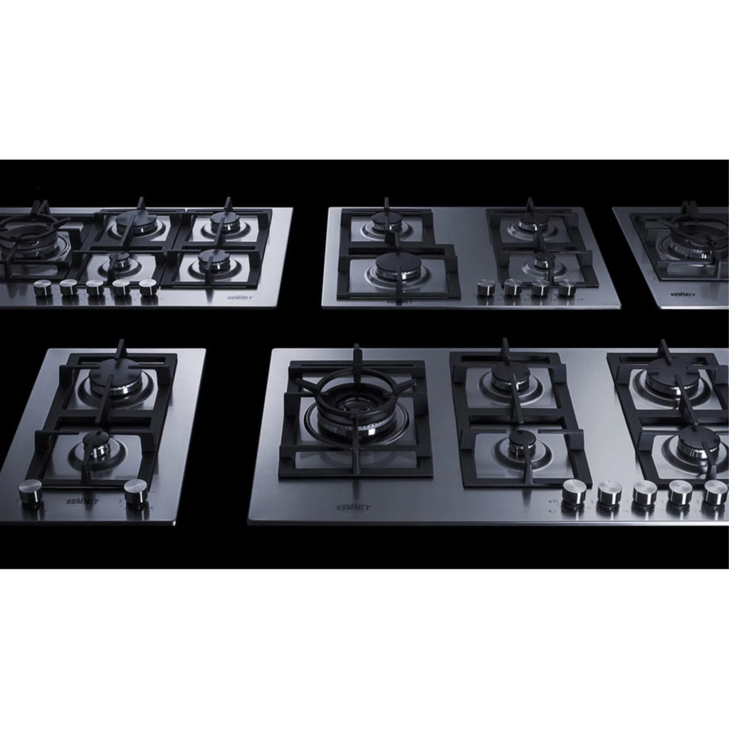 36" Stainless Steel 5-Burner Gas Cooktop with Cast Iron Grates X24536