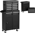 5-Drawer Rolling Tool Chest with 4 Wheels and 2 Lock Top Chest M855