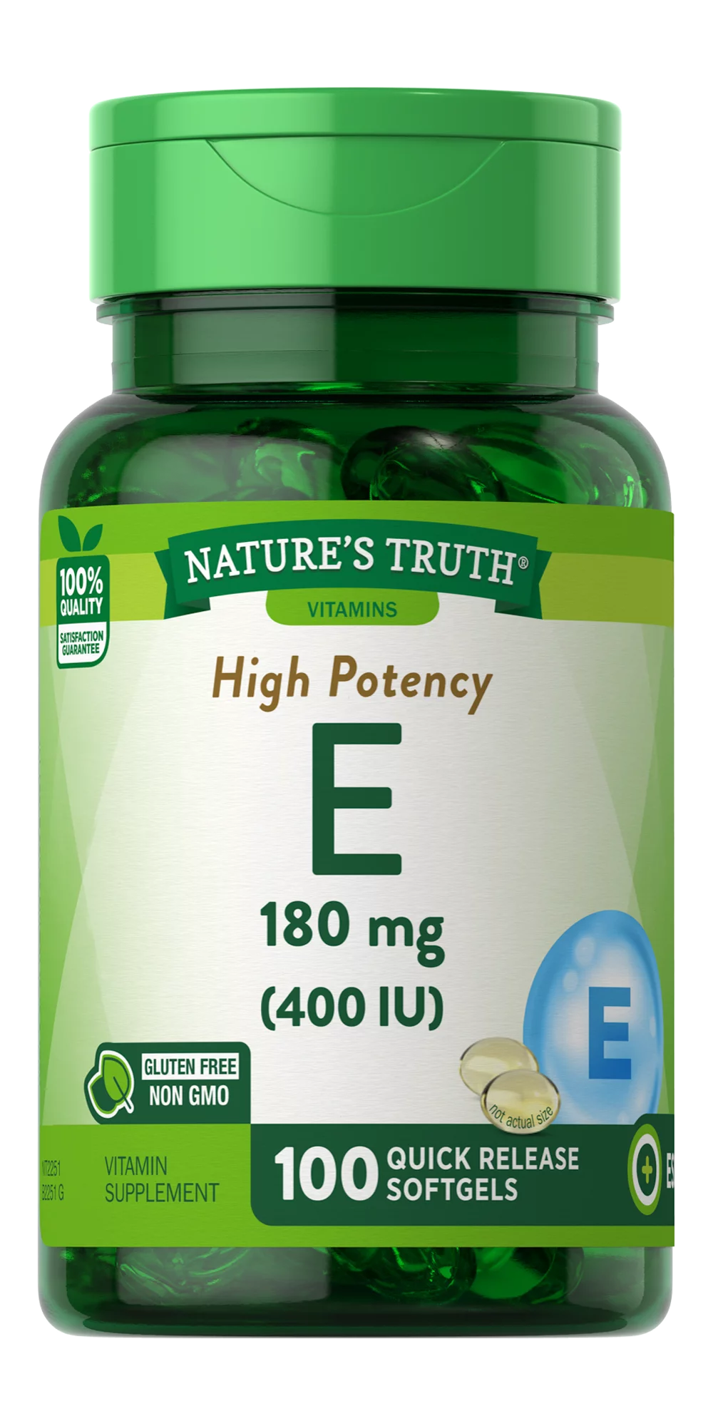 Vitamin E 400 IU Quick Release 100ct 5-Pack M237457