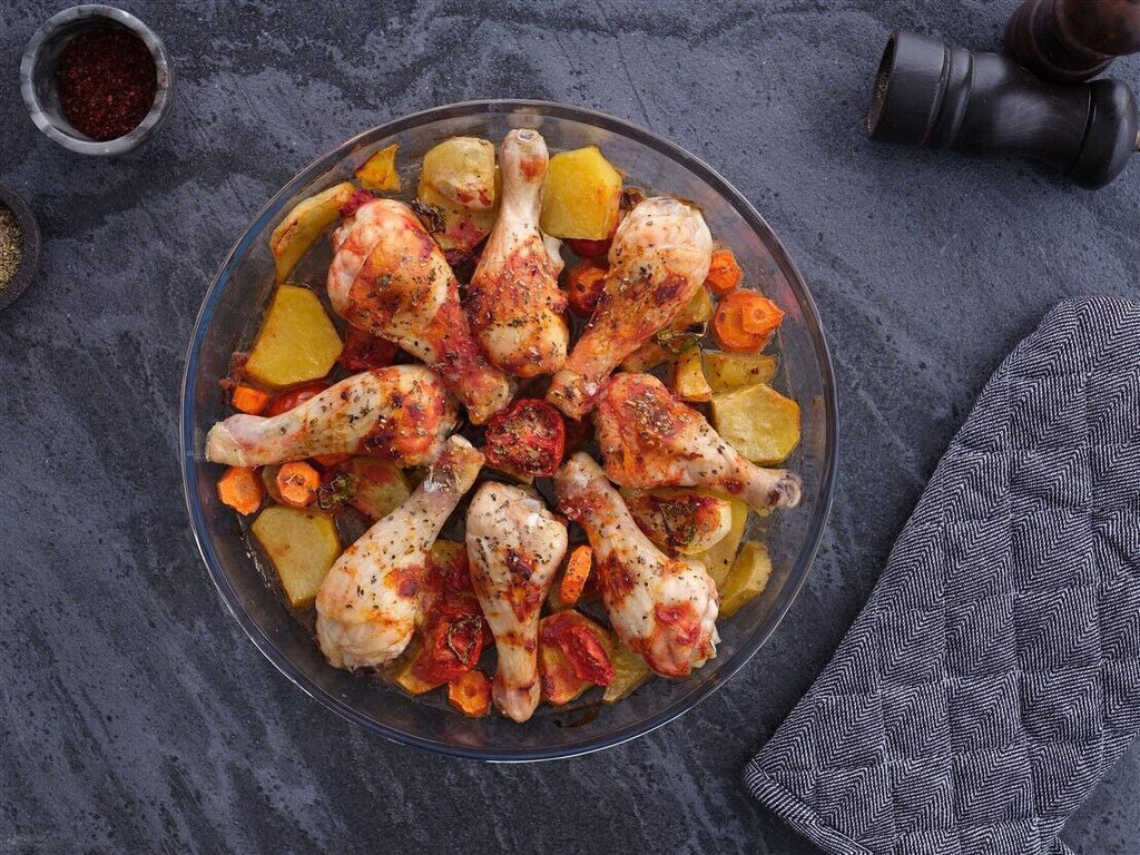 Oven Safe Round Glass Baking Dish Set of 2 N717367