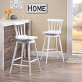 White 30x22 Swivel Bar Stool B678