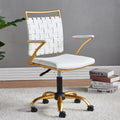 Vegan Leather Ergonomic Swivel Desk Chair I9733