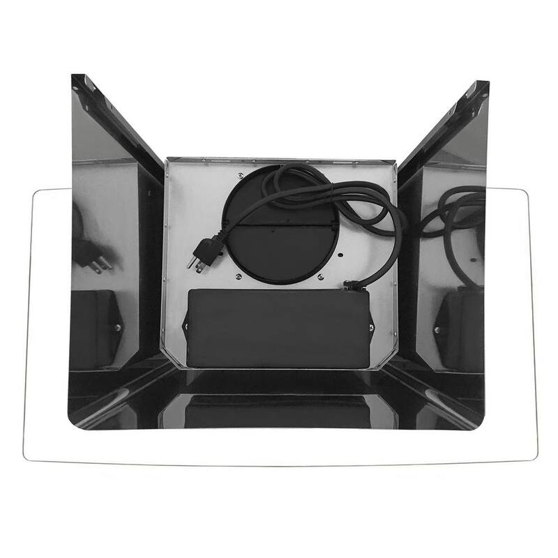 36 in. Stainless Steel Ductless Wall Mount Range Hood with Carbon Filter F838