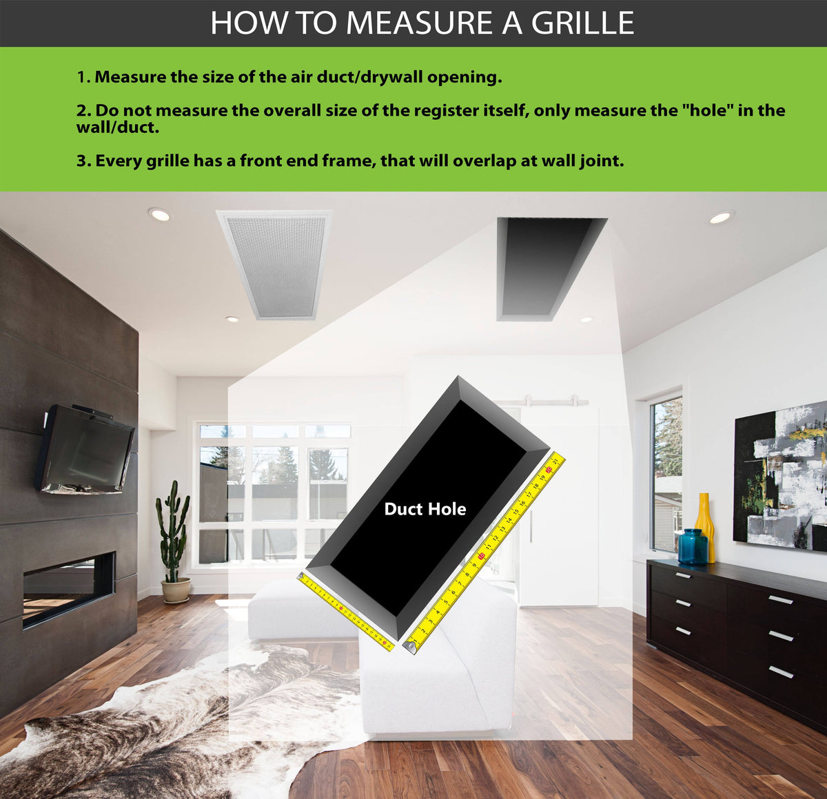 24x22 Drop Ceiling HVAC Supply Grille V539344