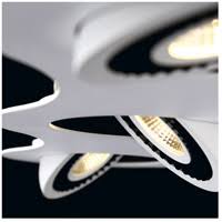 3 Light LED Surface Mount White/Black M937