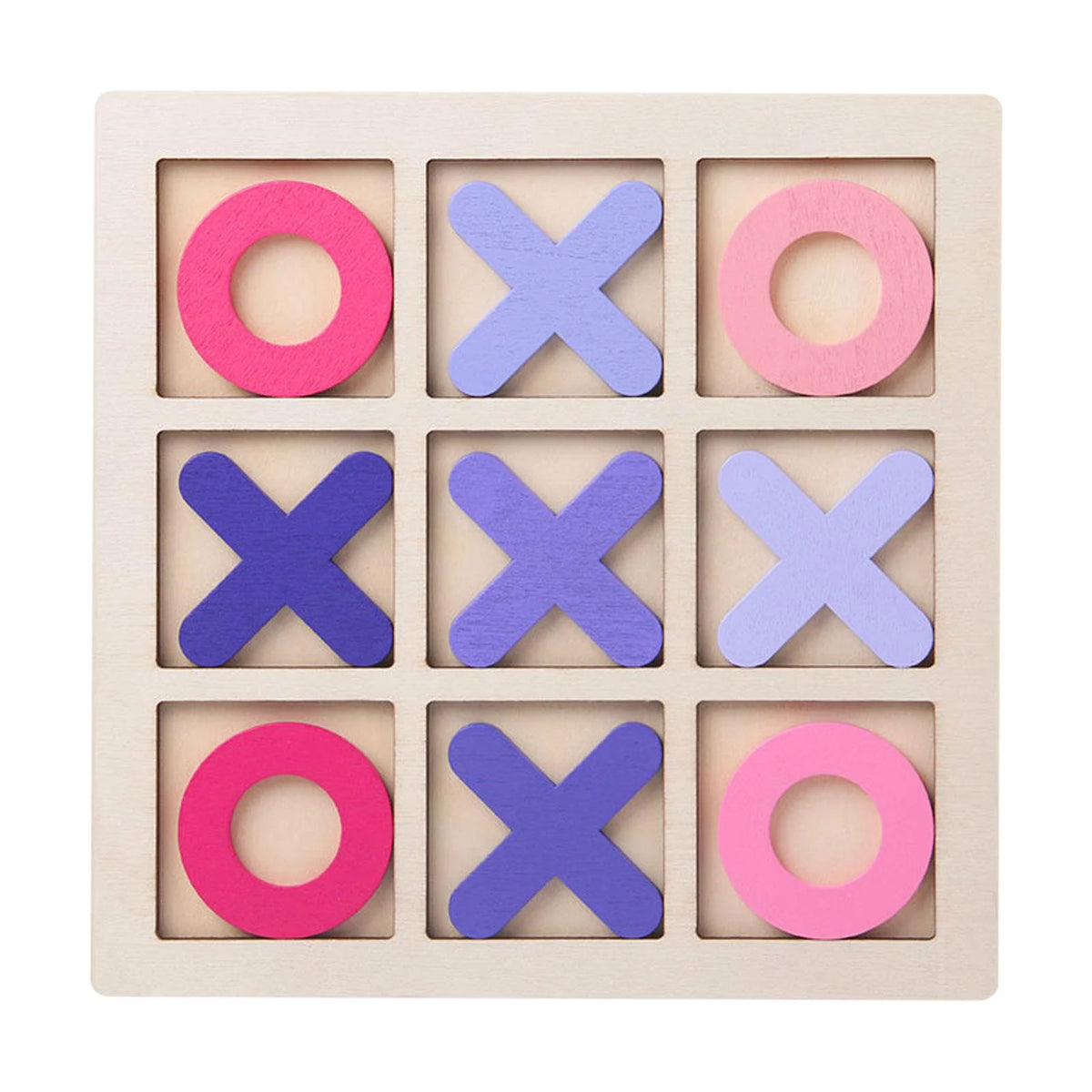 Pink Tic Tac Toe Board Puzzle Game B510902