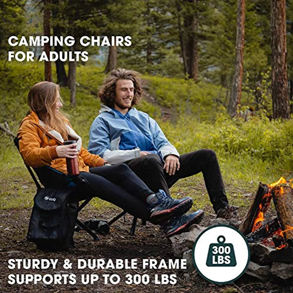 Portable Collapsible Camping Chair Supports 300 Lbs V4986