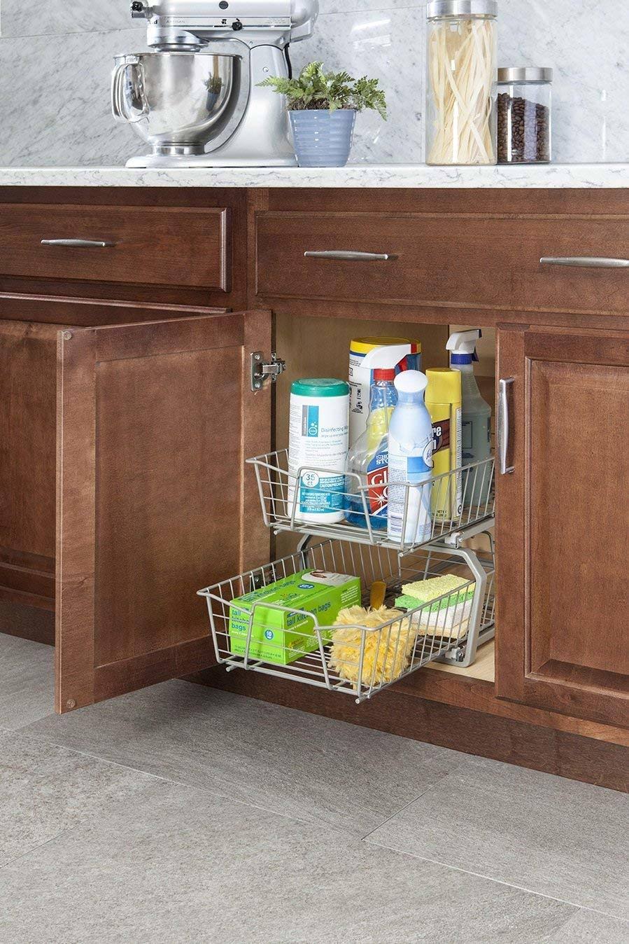 2 Tier 11-inch Wide Cabinet Organizer L3639