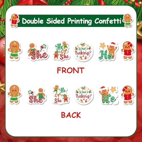 200Pcs Red Green Gingerbread Man Confetti G8729