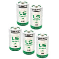 5X Saft LS33600BA Size D 3.6V 1700mAh Primary Lithium Thionyl Chloride Battery U2990