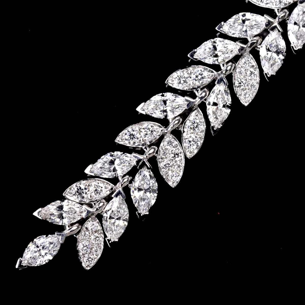 Victoria Vine Drop Diamond Earrings Platinum Pierced V644578