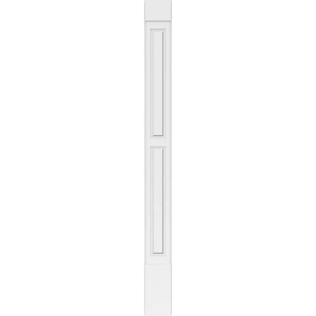 Two Equal Raised Panel PVC Pilaster with Standard Capital & Base (Pair) Y4951
